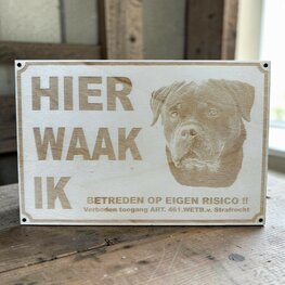 Hier Waak Ik - gegraveerd