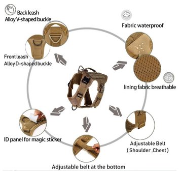 Tactical Harness coyote bruin