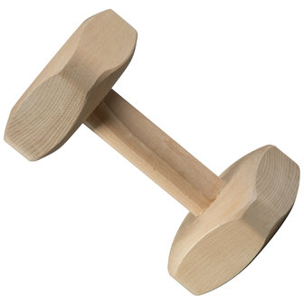 Wooden dumbbell 2lb 3.2oz