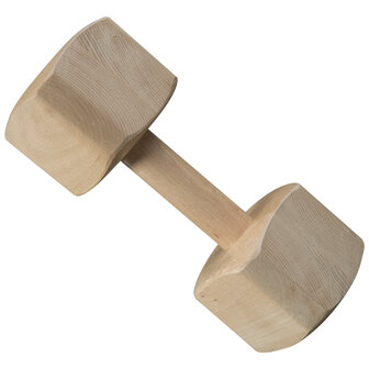 Wooden dumbbell 4lb 6.5oz