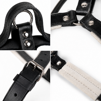 Leather Y - harness with handle