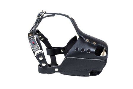 Gappay Leather muzzle with steel bar Large