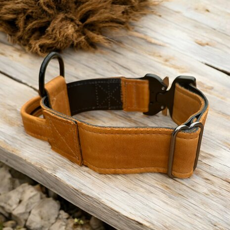 Tactical halsband leder 45mm 