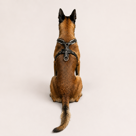 Leather Y - harness with handle
